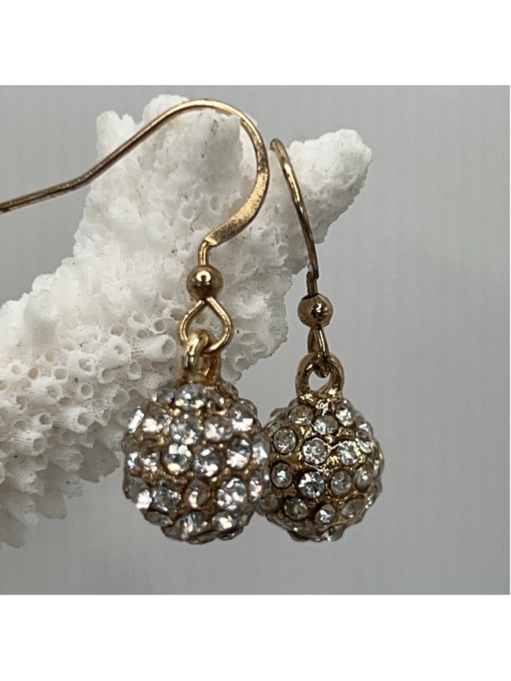 baubles encrusted dangle earrings